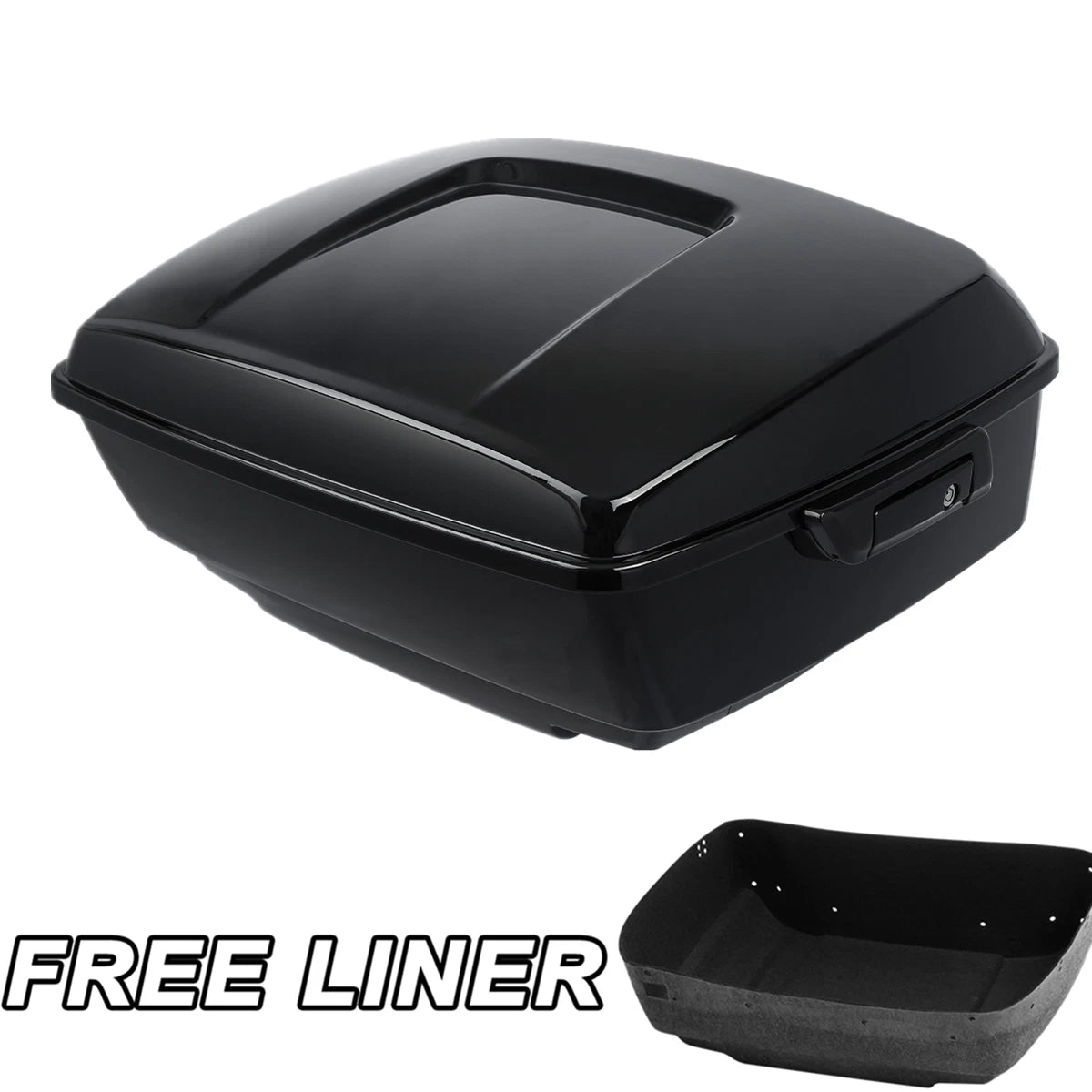 King Pack Trunk Luggag Black Latches For Harley Touring Road King Glide 14-25 24