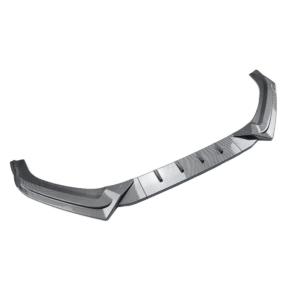 Carbon Look Front Bumper Splitter Spoiler Lip For Audi A4 B9 S4 Sedan 2017-2019