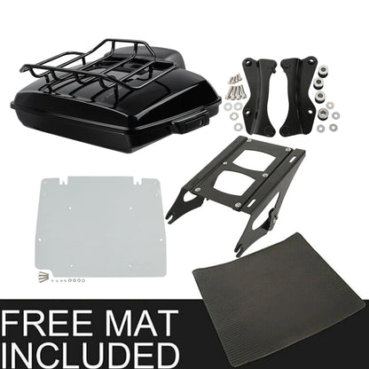 Razor Trunk Mount Rack Plate Docking Kit For Harley Electra Glide 14-26 25 Black