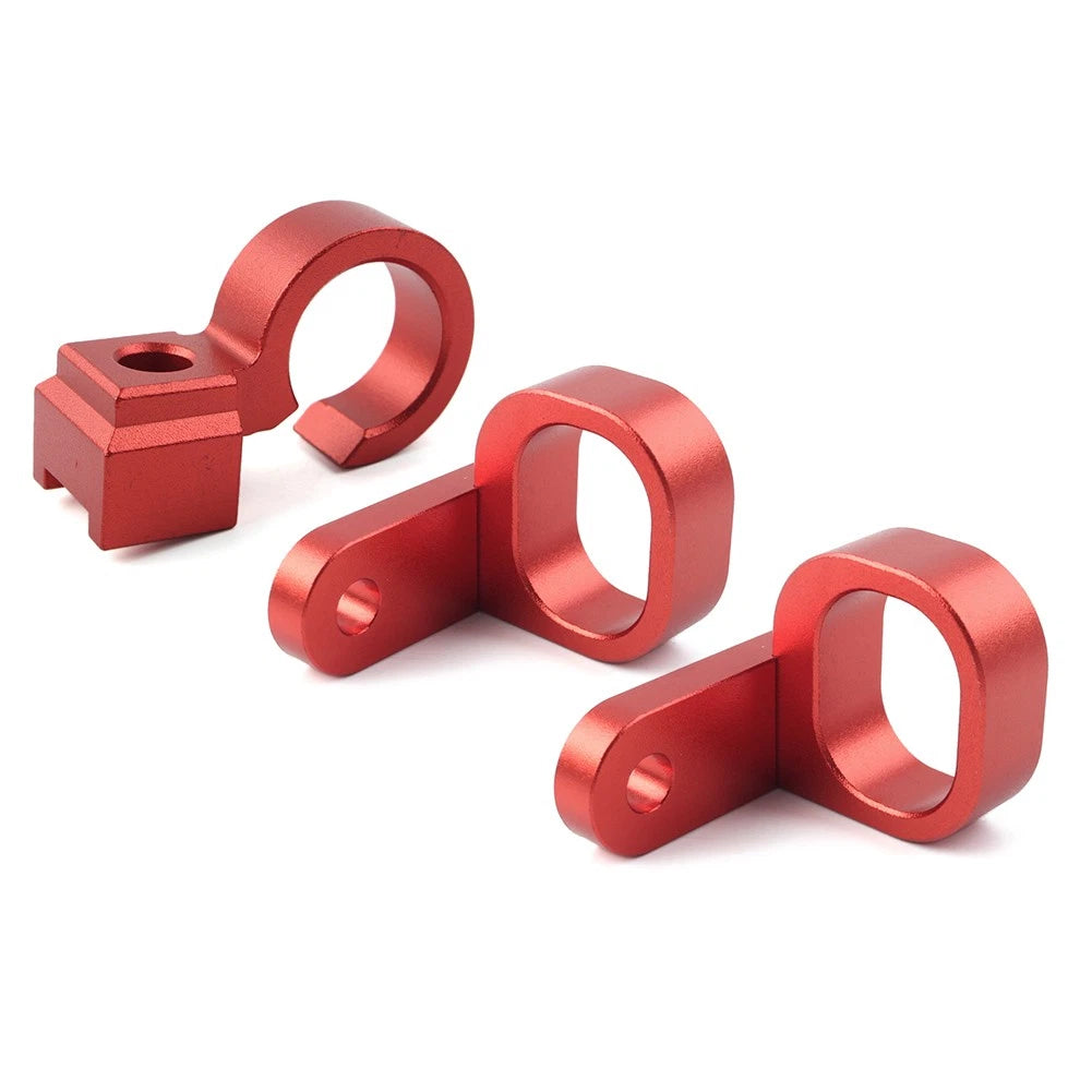 3PCS Front & Rear Brake Hose Line Clamp Fit For Suzuki DRZ400SM 2005-2024 Red