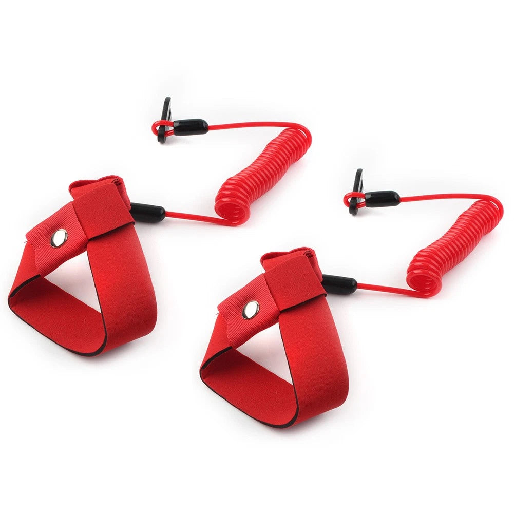 2PCS Stop Kill Key Floating Safety Wrist Lanyard For Yamaha Jet Ski Wave Runner