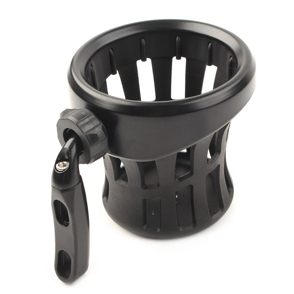 Handlebar Cup Holder Drink W/ Mesh Basket Mount Universal Fit Harley Motorcycle