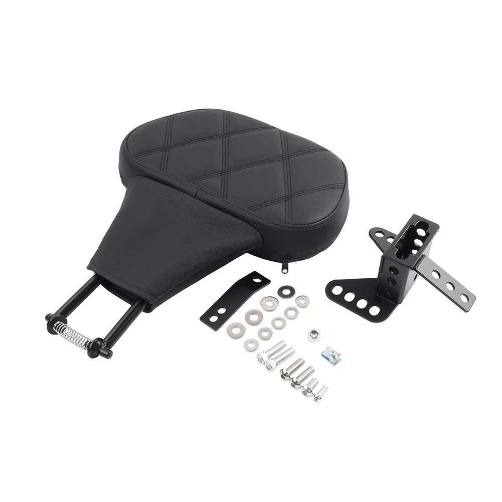 Adjustable Driver Rider Backrest Pad For Harley Street Glide Road King 1988-2008