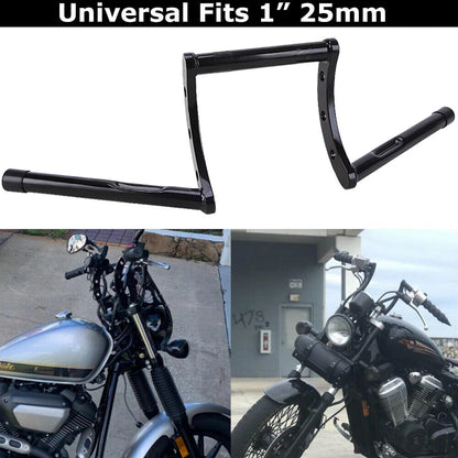 Motorcycle 1'' INCH Handlebars Z Bar Drag Bars For Yamaha Suzuki Honda Harley US