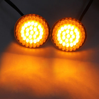 1157 2" LED Turn Signals Blinker Light For Harley Touring Electra Glide Softail
