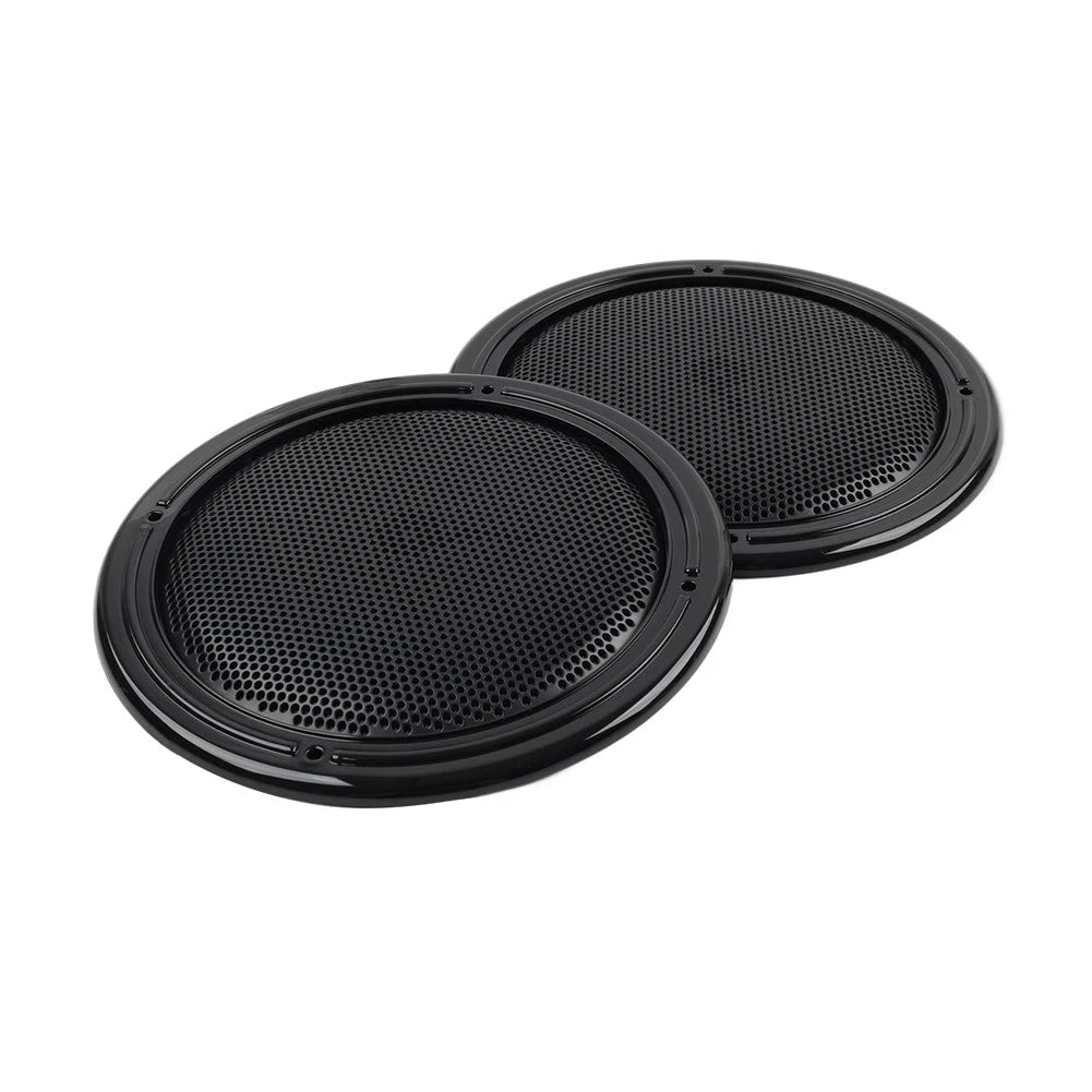 4X Black Rear Tour Pack Speaker Pod Grilles Fit Harley Road Tri Glide FLTRU