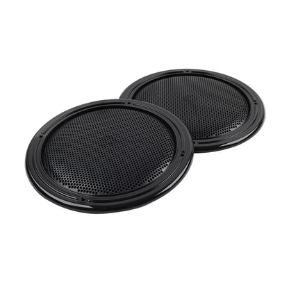 4X Black Rear Tour Pack Speaker Pod Grilles Fit Harley Road Tri Glide FLTRU
