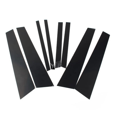 8 Pcs Car Bright Black Door Window Pillar Post Cover Trim For BMW X3 F25 2011-17