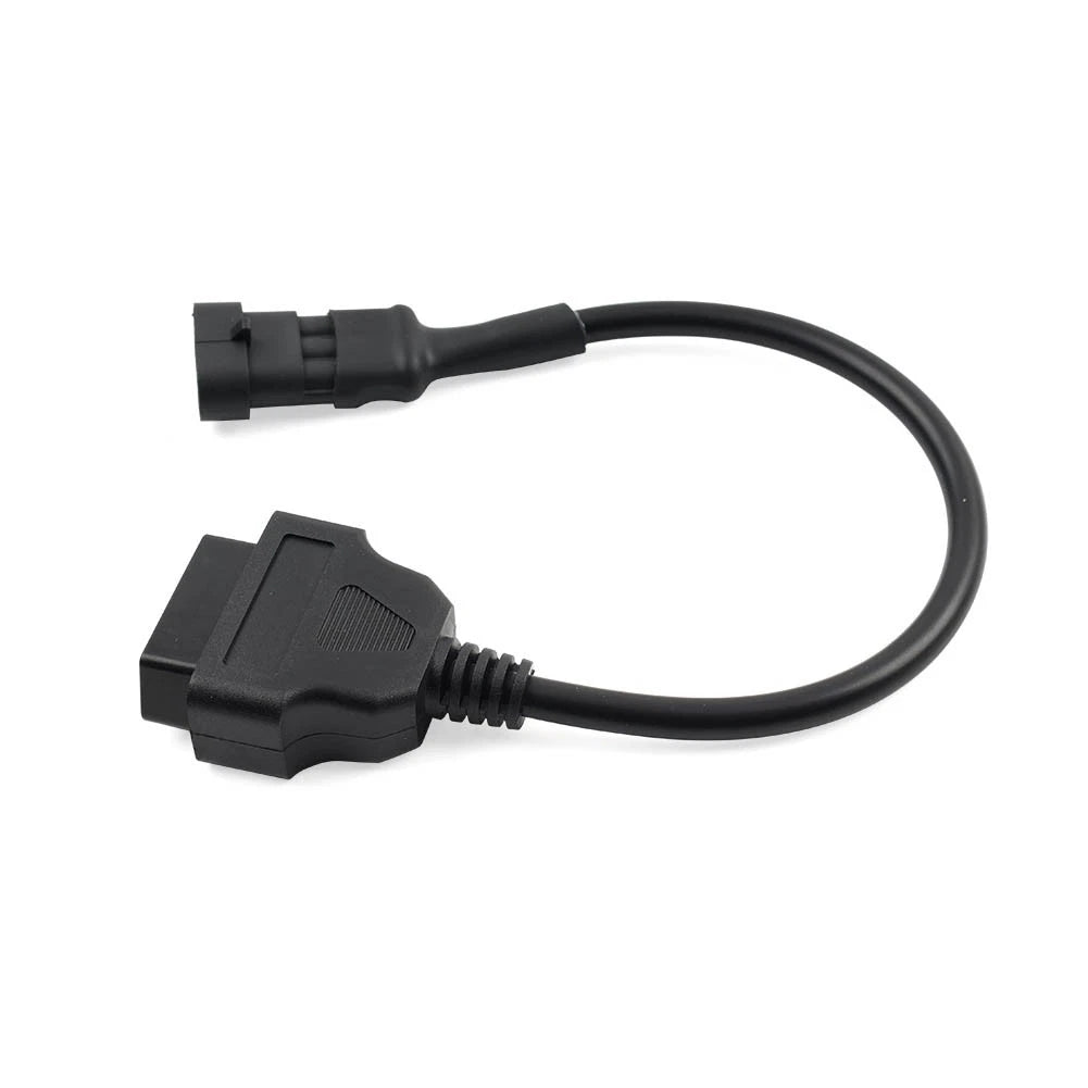 1x Motorcycle 3 pin To 16pin OBD2 Diagnostic Cable Adapter Connector For Cfmoto