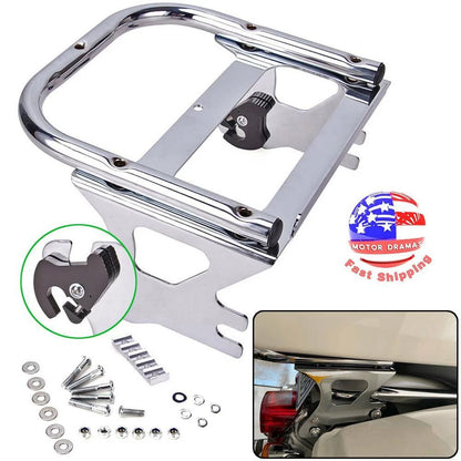 Detachable Tour Pack Pak Luggage Rack Trunk Bracket For Harley Touring 97-08