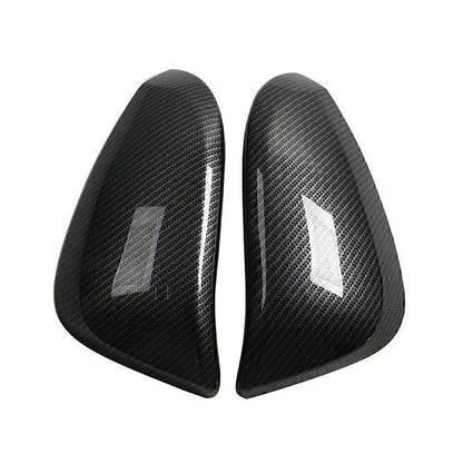 Fit Toyota Hilux Revo 2015 - 2022 Style Side Door Mirror Cover Trim Carbon Fiber