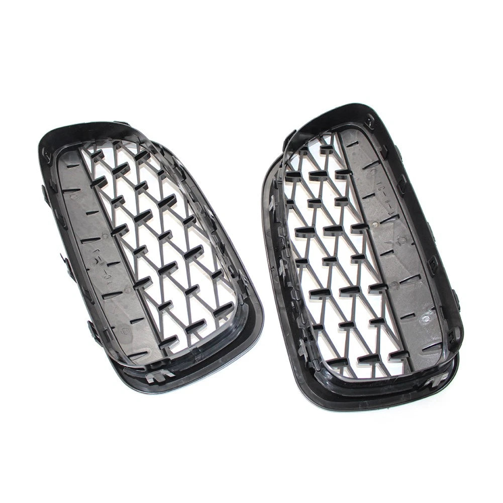 Front Kidney Grill Diamond Grille For BMW 5 Series F18 F10 2010-2017