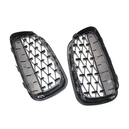 Front Kidney Grill Diamond Grille For BMW 5 Series F18 F10 2010-2017