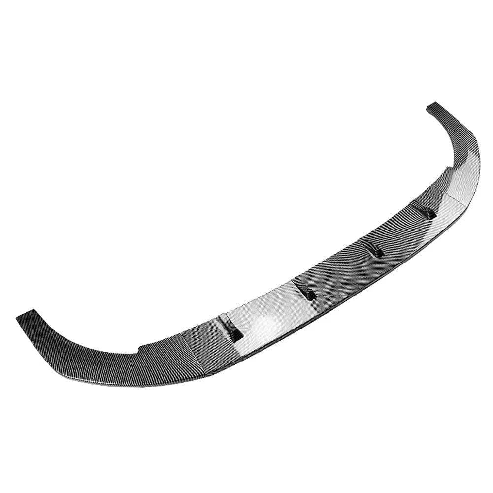 Carbon Fiber Look Front Bumper Lip Spoiler Splitter For VW Golf 8 CS R 2020-24