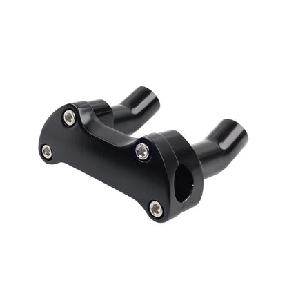 Top Cover 3.5" Handlebar Risers Clamp Black For Harley Dyna Softail Sportster XL