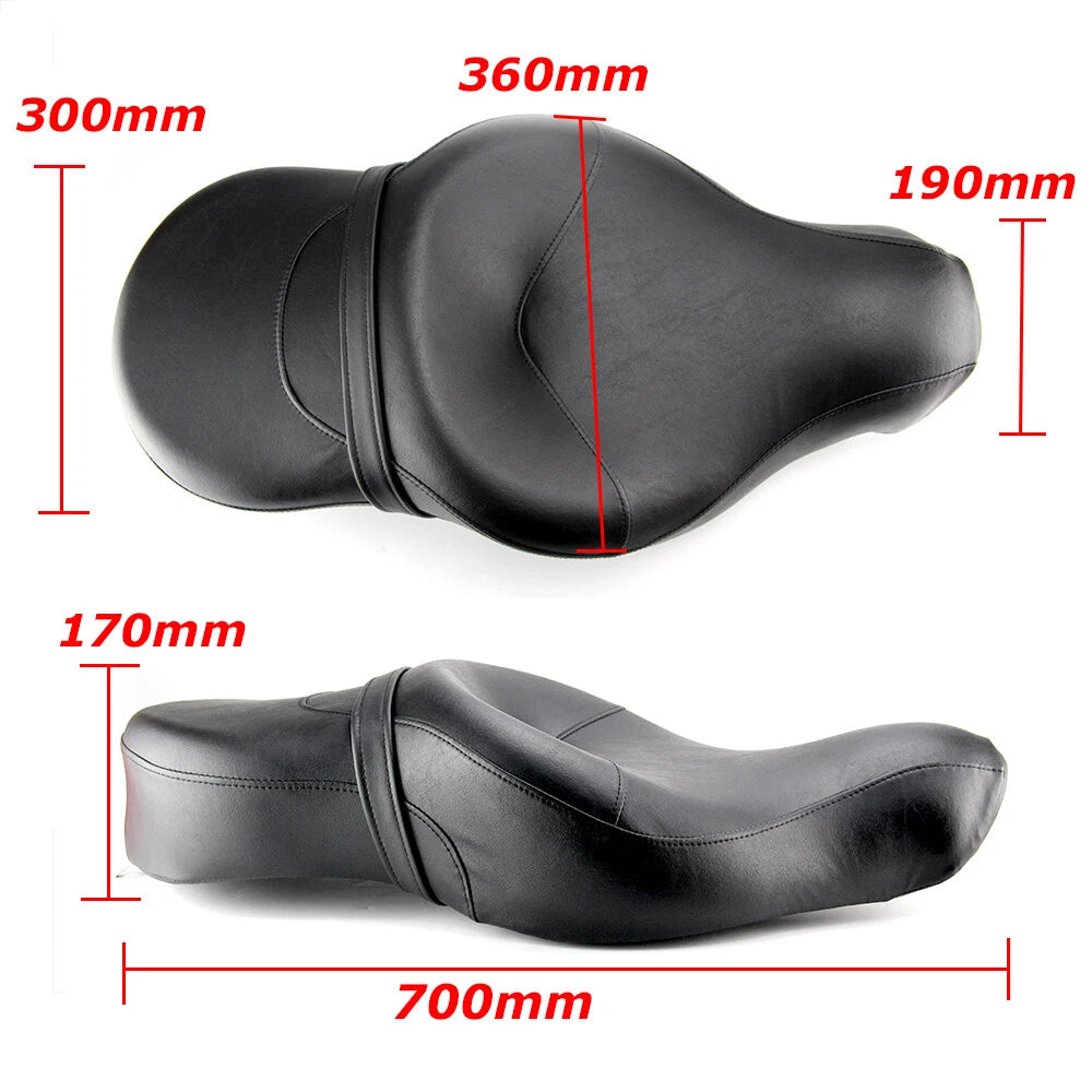 Driver Rider Passenger 2-up Seat For Harley Sportster 1200 883 48 72 Iron 2004+
