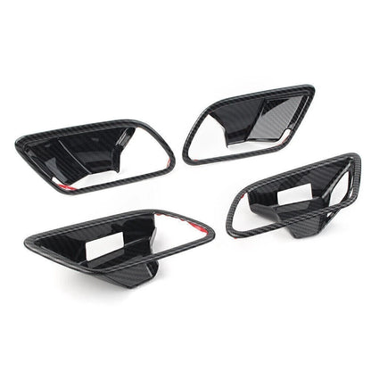4pcs Carbon Fiber Inner Handle Bowl Covers For Mercedes-Benz A-Class W177 2019