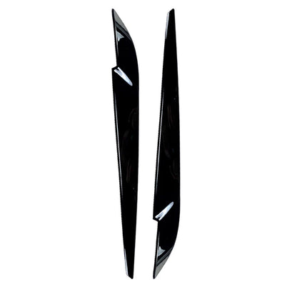 Front Headlight Eyebrow Lamp Brow Cover Trim For BMW X5 F15 X6 F16 14-18 Black