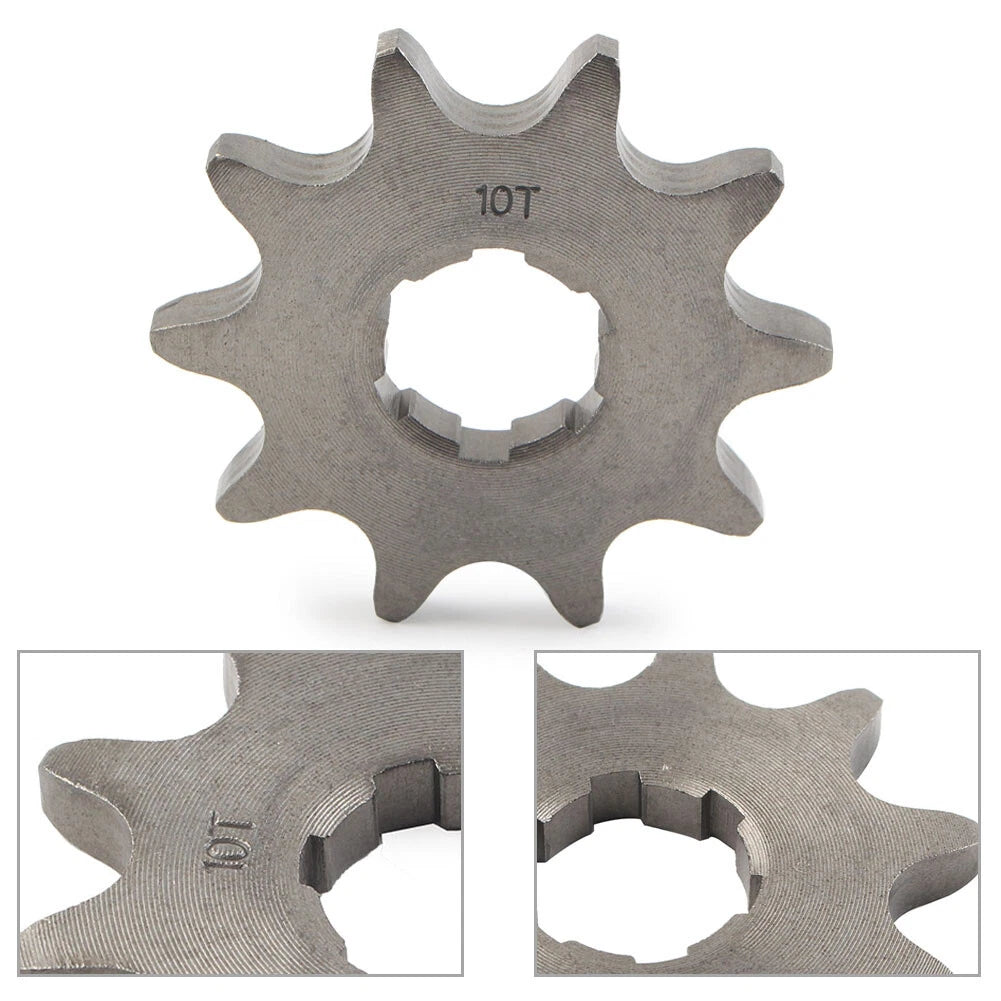 Chain Front Sprocket Cog Fit 125cc-250cc Dirt Pit Bike ATV Go Kart 520-10T 20mm