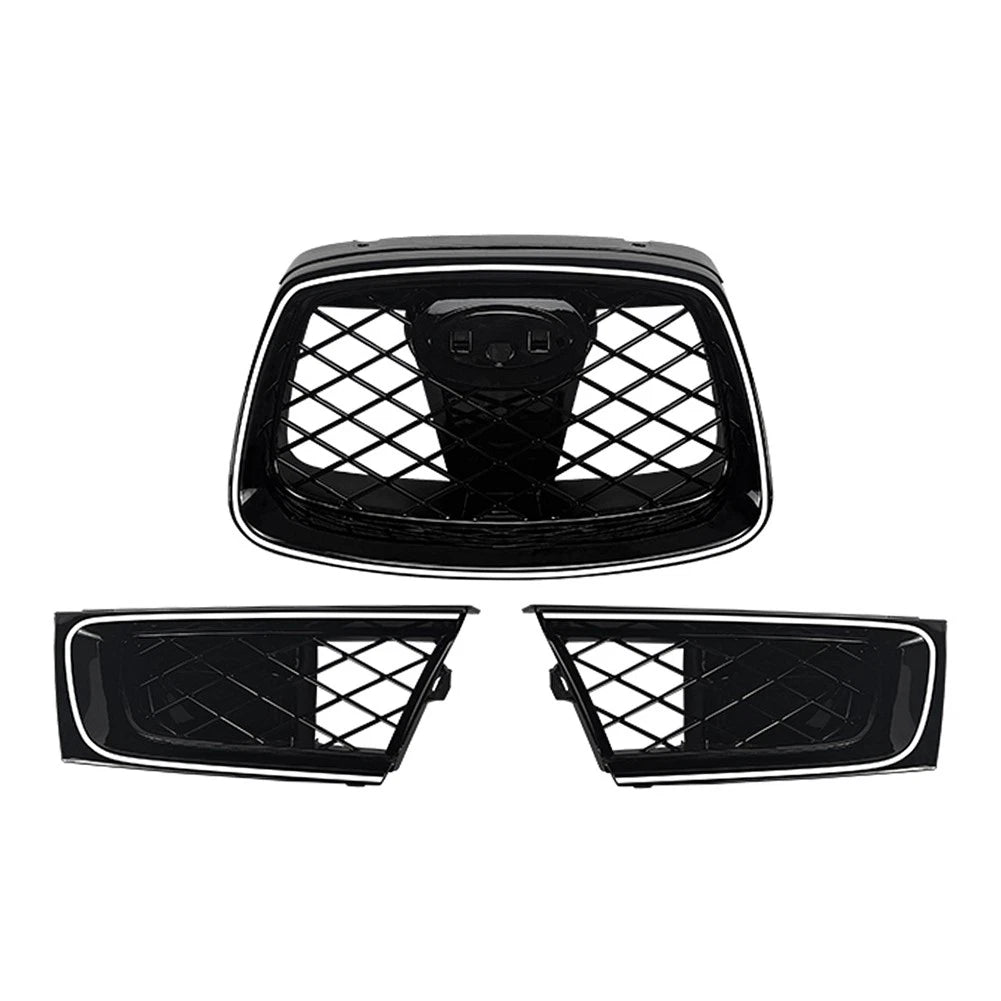 Front Bumper Upper Hood Kidney Grille With Light For Subaru Impreza 9th WRX STI