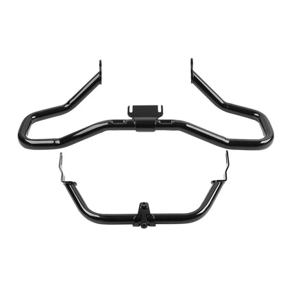 Glossy Black Steel Engine Guard Crash Bar For Harley Road Glide FLTRX 2015-2023