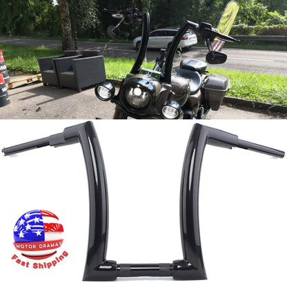 16" Rise 2" Ape Hanger Handlebar Handle Bar For Harley Touring Sportster XL Dyna