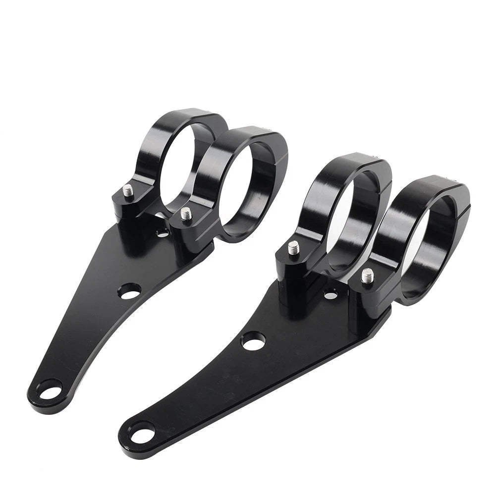 49MM Motorcycle Headlight Bracket Mount Clamp Fork Tube Holder For Harley
