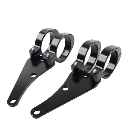 49MM Motorcycle Headlight Bracket Mount Clamp Fork Tube Holder For Harley