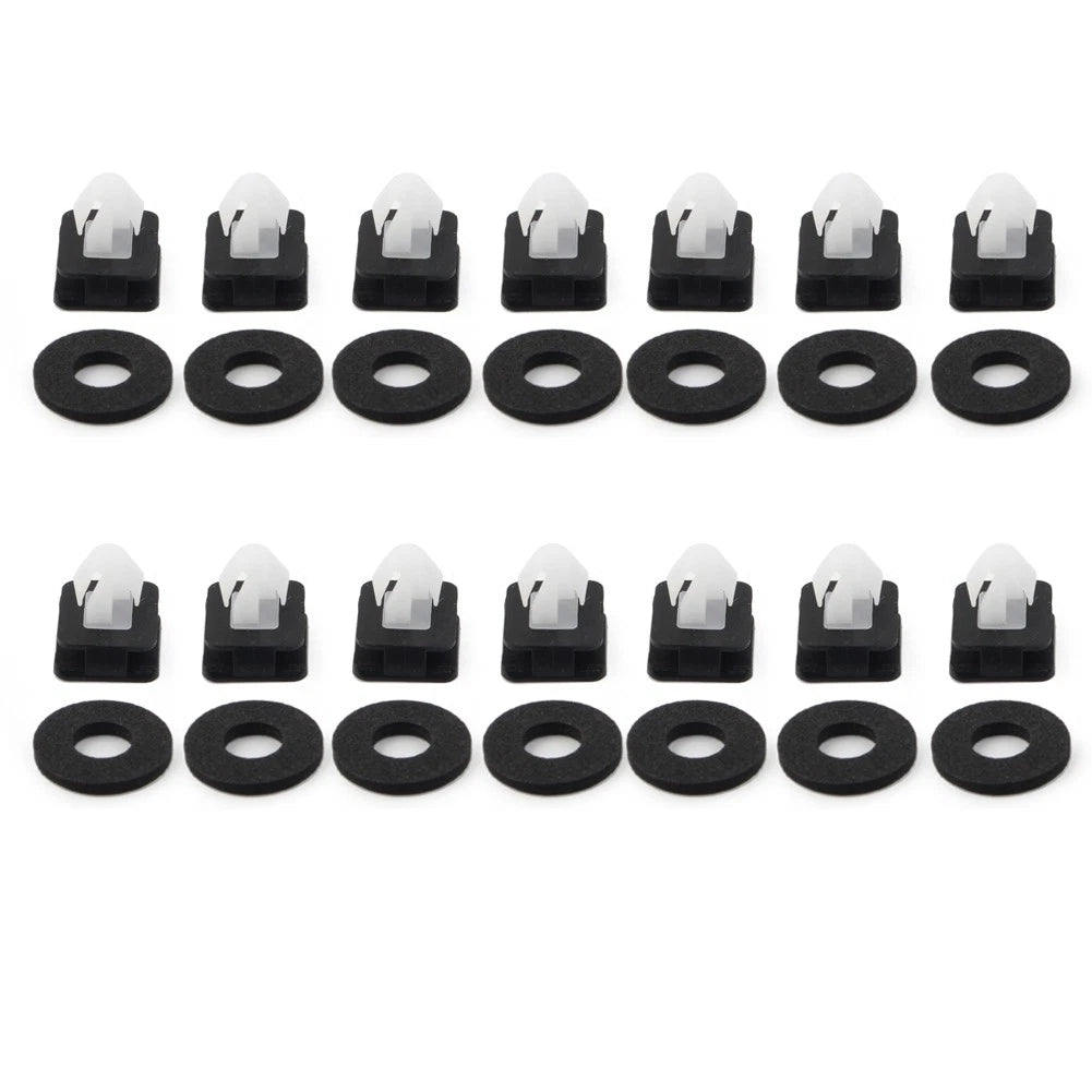 14pcs Exterior Front Windscreen Pillar Trim Clips For Ford Explorer 2011-2019