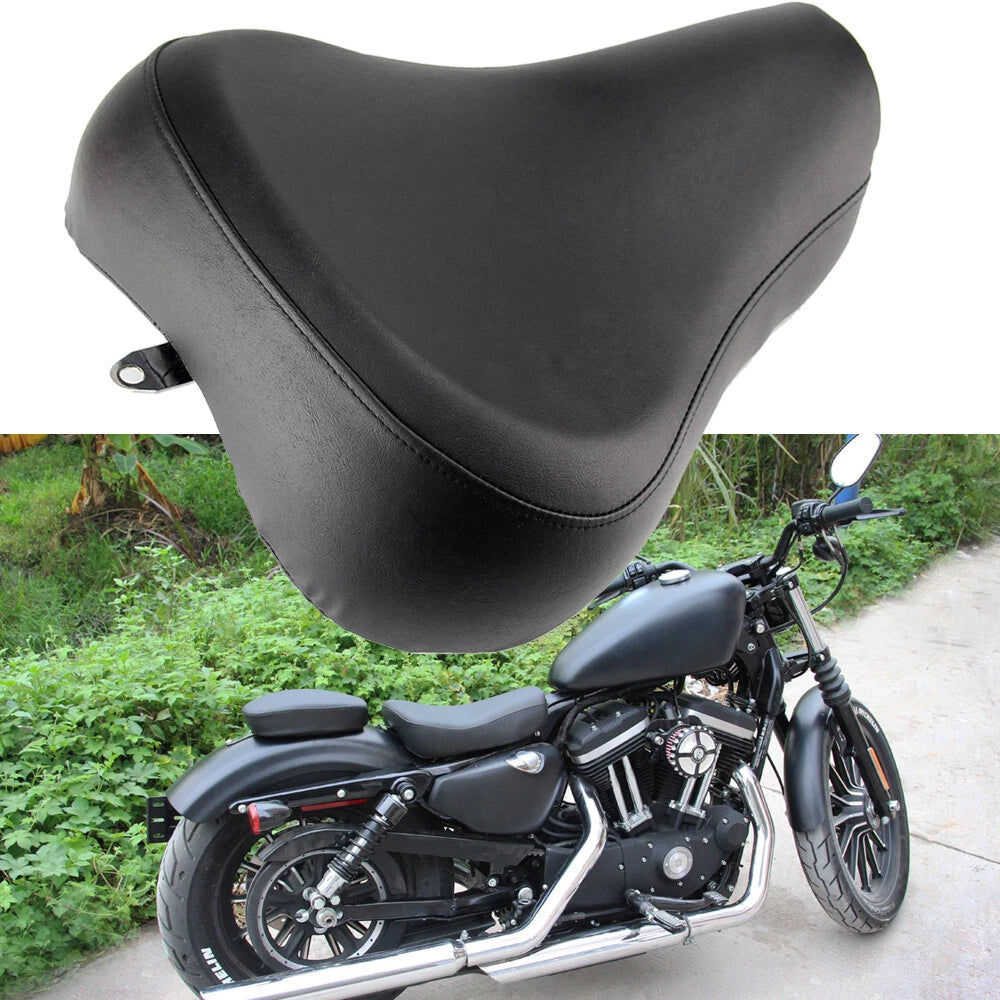 Front Driver Rider Solo Seat For Harley Sportster XL 1200 883 72 48 Custom 83-03