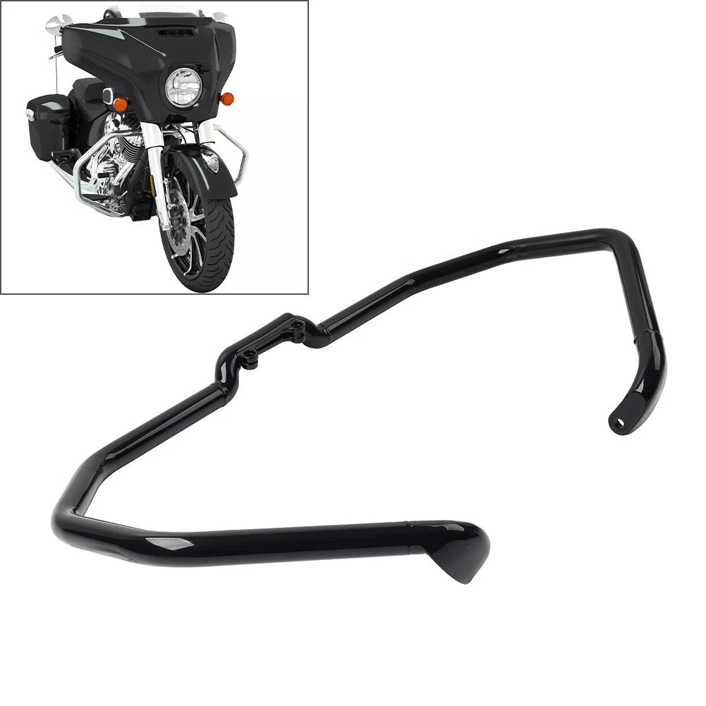 Engine Guard Highway Crash Bar Black For Indian Chieftain Limited 2017-2024