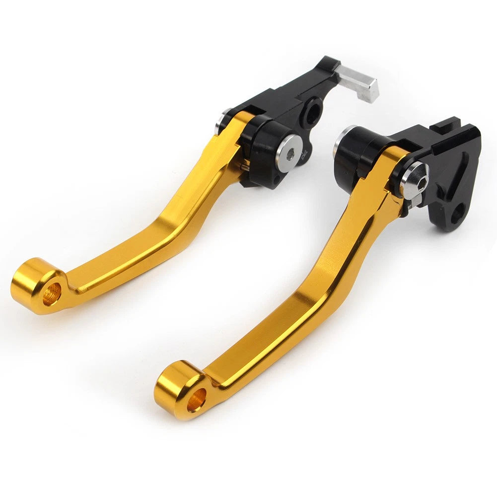 CNC Pivot Clutch Brake Levers For Suzuki DRZ400S DRZ400SM DRZ400E 2000-22 Gold