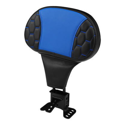 Rider Driver Backrest For Harley Electra Street Road Glide 1988-Up 89 Black Blue