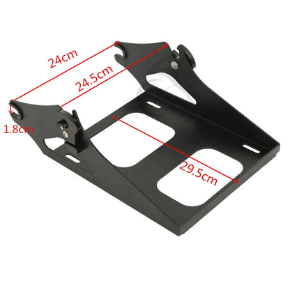 Razor Trunk & Black Mount Rack Luggage Fit Fit For Harley Touring Glide 2014-Up