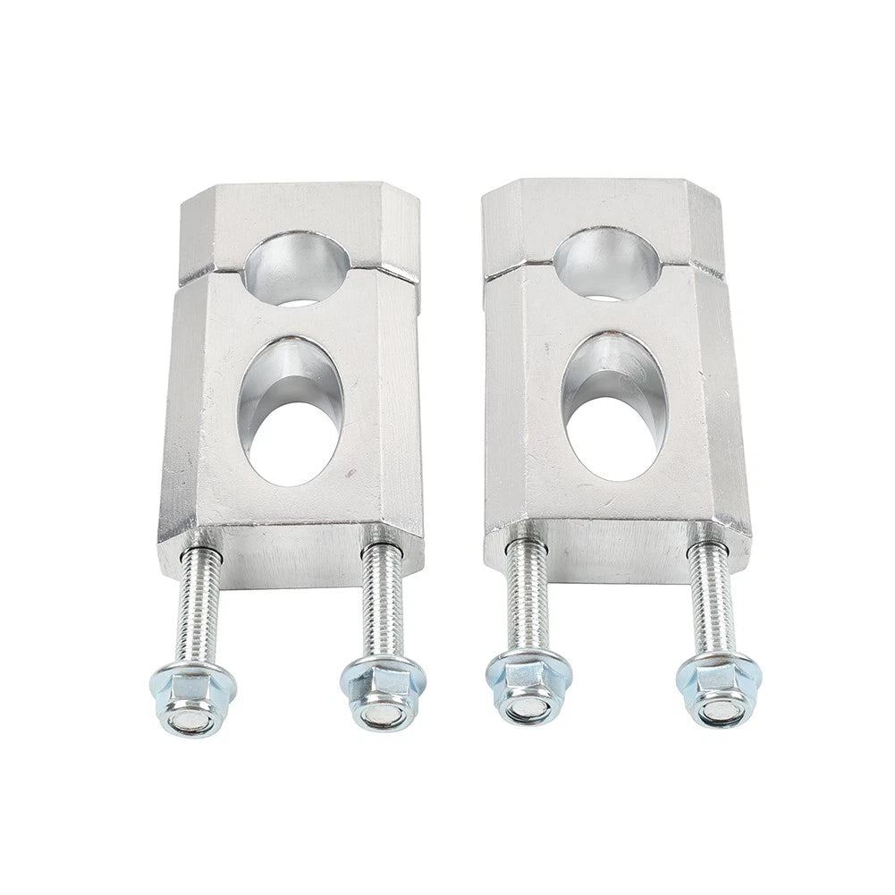 22mm 7/8'' Motor HandleBar Mount Clamp Risers For 50-125cc Dirt Pit Bike Silver