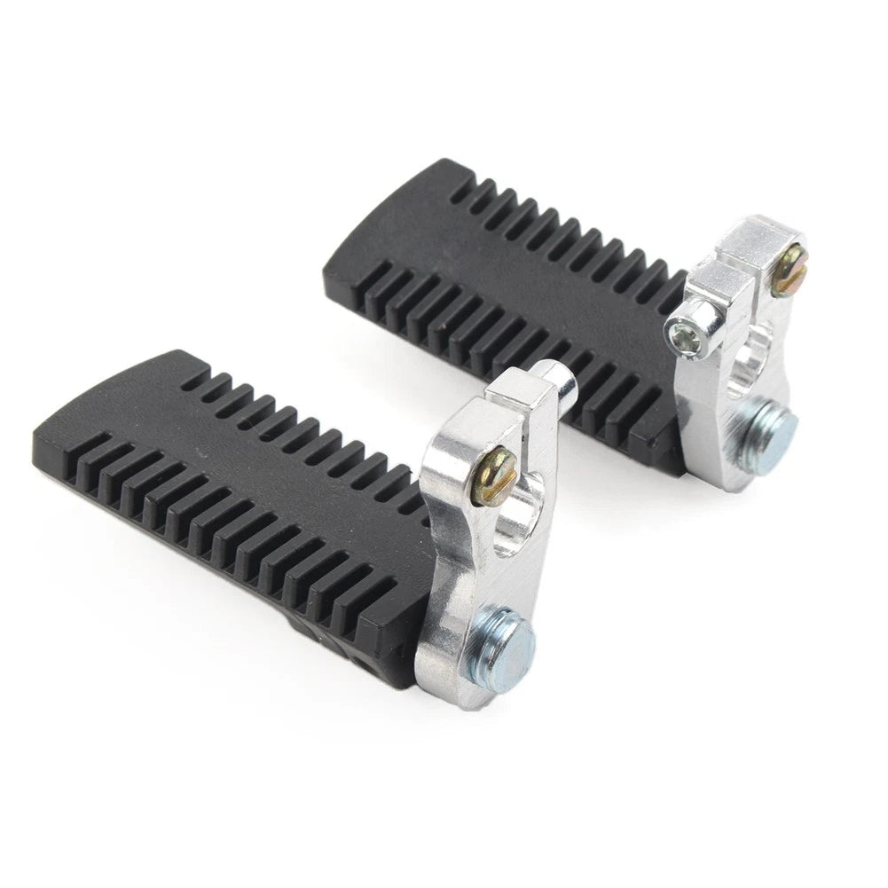 Footrest Pegs Pedal w/Clamp Fit 43cc 47cc 49cc Pocket Dirt Bike Mini Scooter ATV