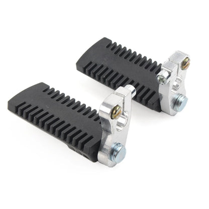 Footrest Pegs Pedal w/Clamp Fit 43cc 47cc 49cc Pocket Dirt Bike Mini Scooter ATV