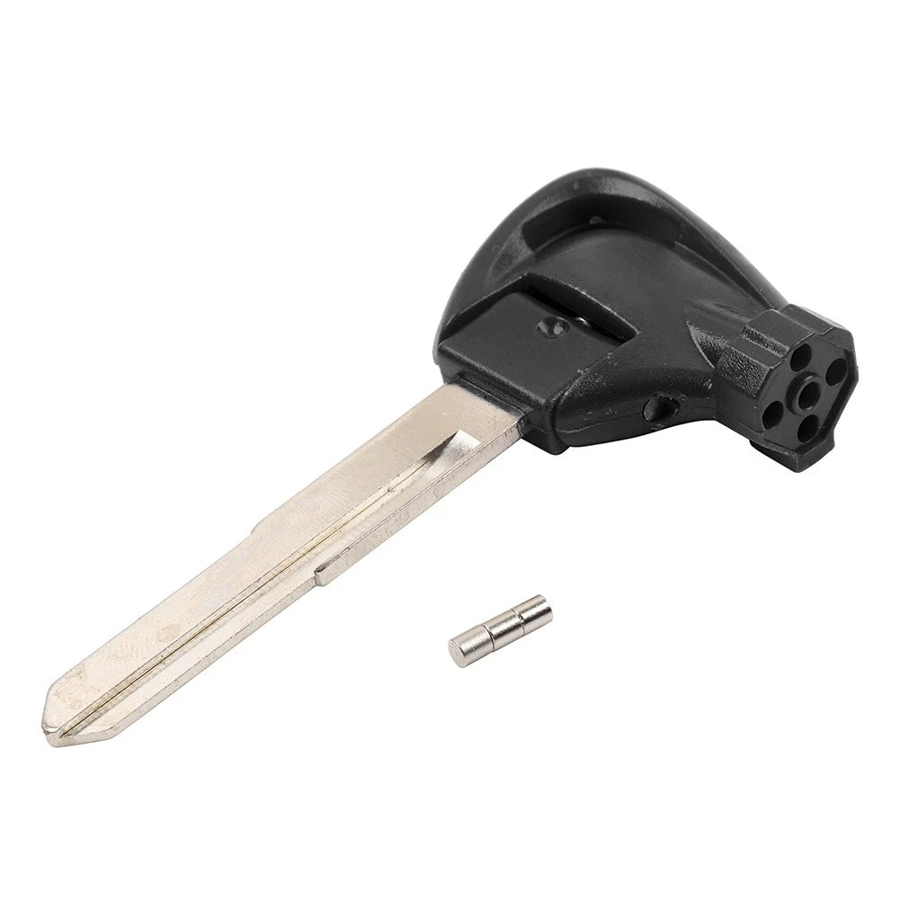 Left Ignition Key Blank Uncut Blade Black For Yamaha Motorbike Scooter
