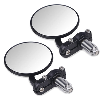 Handlebar Bar End Rearview Side Mirror Motorcycle Dirt Bike ATV For Honda Yamaha