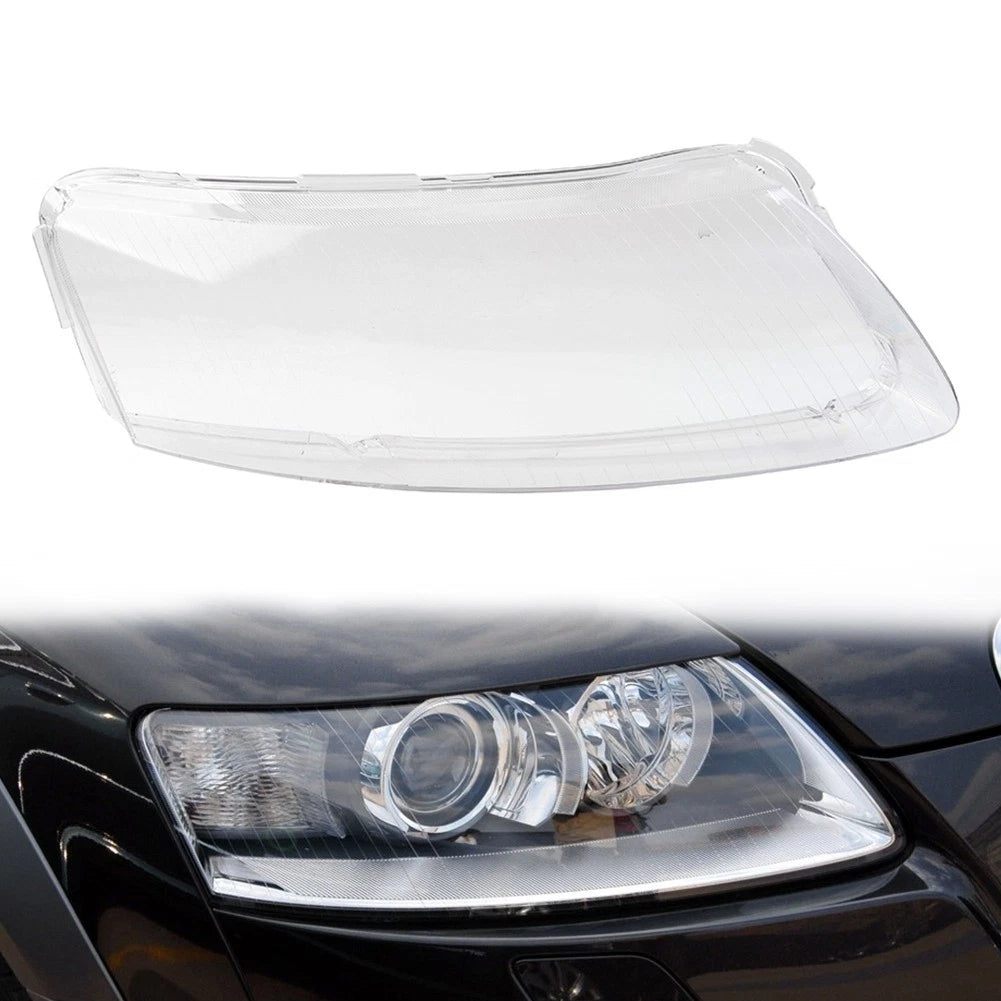 Headlight Headlamp Clear Lens Cover Shade Shell For Audi A6 C6 2006-2011 Right