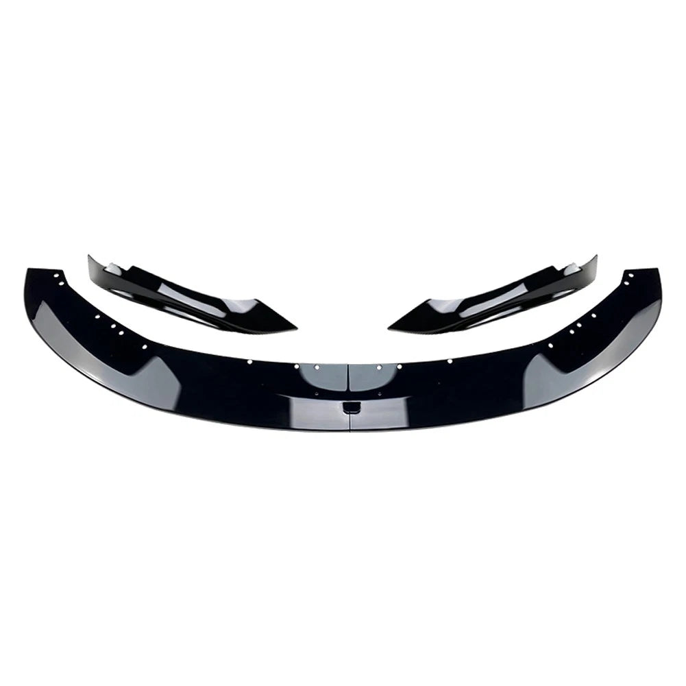 Front Bumper Lip Spoiler + Side Splitter Canards Cover Body Kit For BMW 4 Series