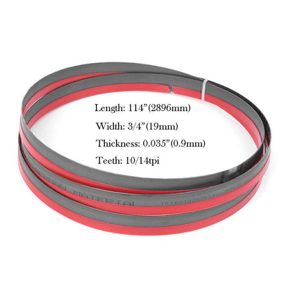 114" x 3/4" x 10/14tpi Portable Band Saw Blade M42 Bi-metal
