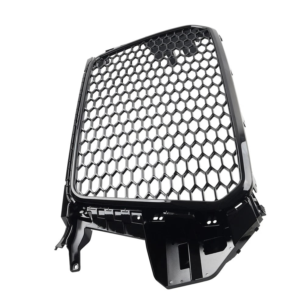 Front Bumper Honeycomb Grille Glossy Black For Audi Q3 SQ3 2013-2015