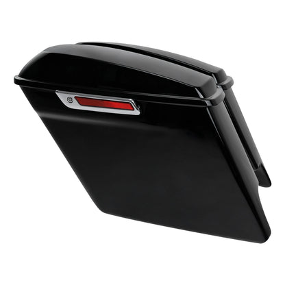 5" Stretched Hard Saddlebags Fit For Harley Softail Fatboy Cross Bones 1984-2017