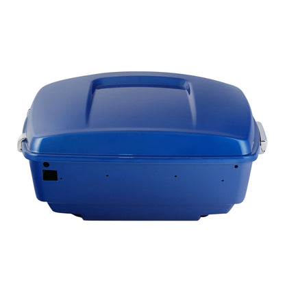 King Trunk Pad Mount Rack For Harley Touring Road Glide 2014-2026 Electric Blue