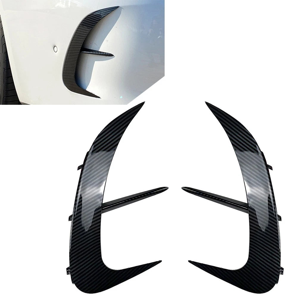 2X Rear Bumper Splitter Spoiler Canard Air Vent For Mercedes Benz C-Class W206