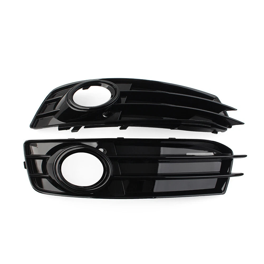2x Front Bumper Fog Light Grille Cover For Audi A3 8P 2009-2012 Black USA