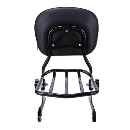Quick Detachable Sissy Bar Passenger Backrest & Luggage Rack for Harley Softail