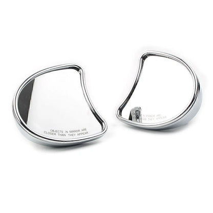 2x Motorcycle Wide Angle Fairing Mount Mirrors For Harley FLHT FLHX FLHTK 96-13