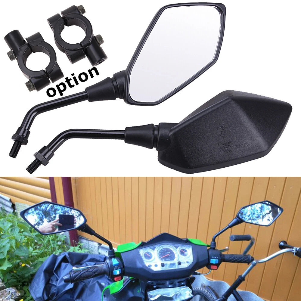 For CFmoto Cforce 600 500 1000 ATV Rearview Side Mirrors + HandleBar Mount Clamp